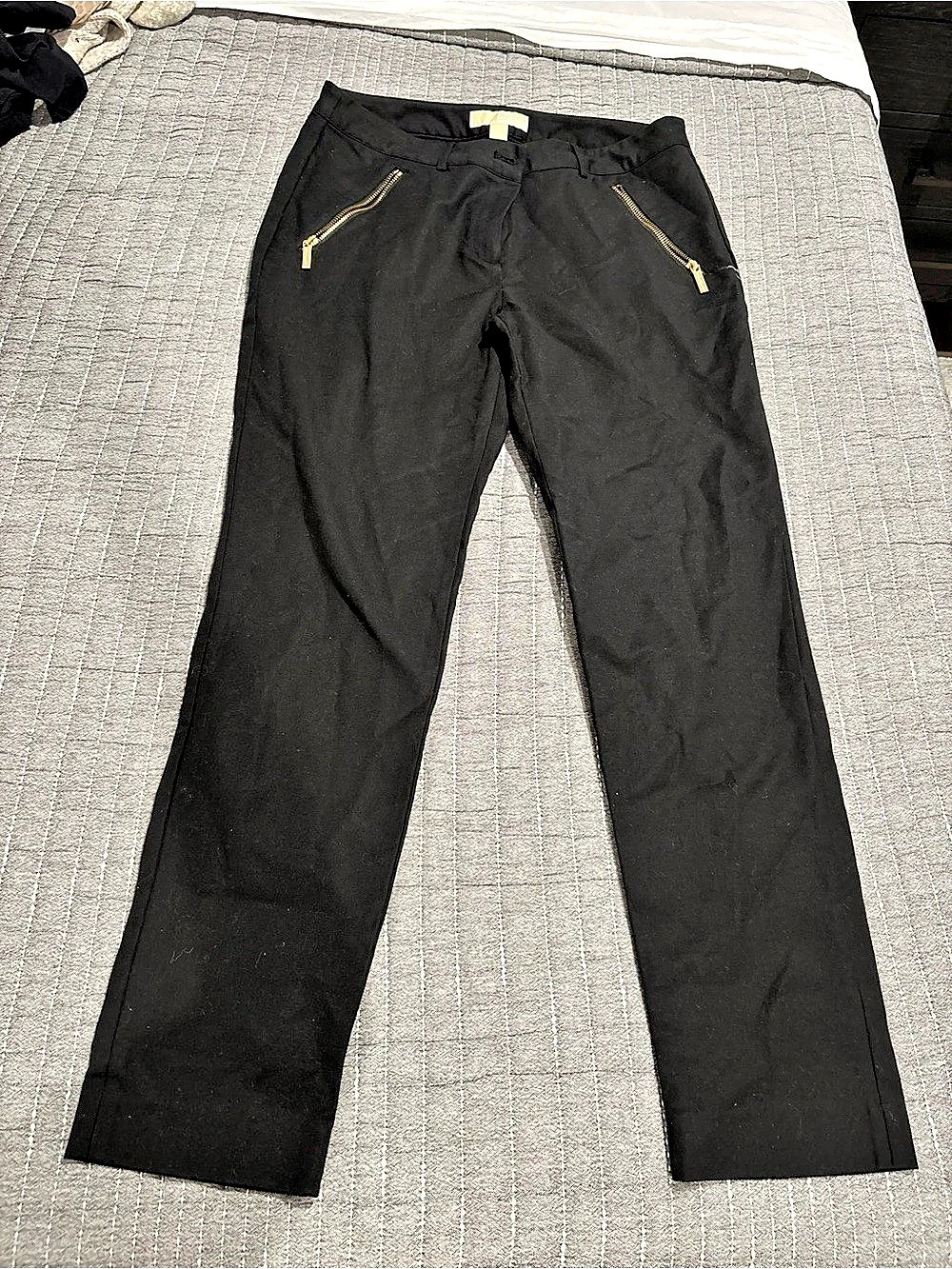 Michael Kors Black Straight Leg Pants